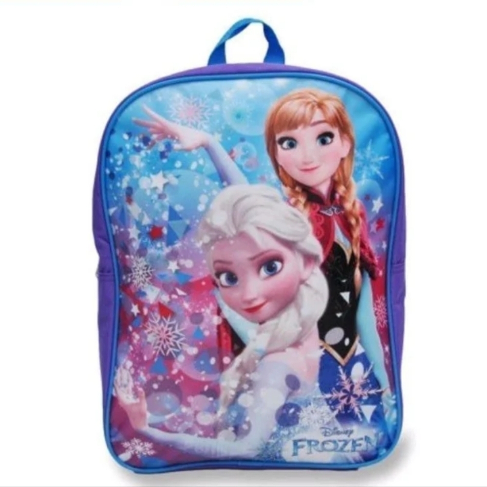 Frozen Disney 15" School Bookbag Anna and Elsa Princess NWT